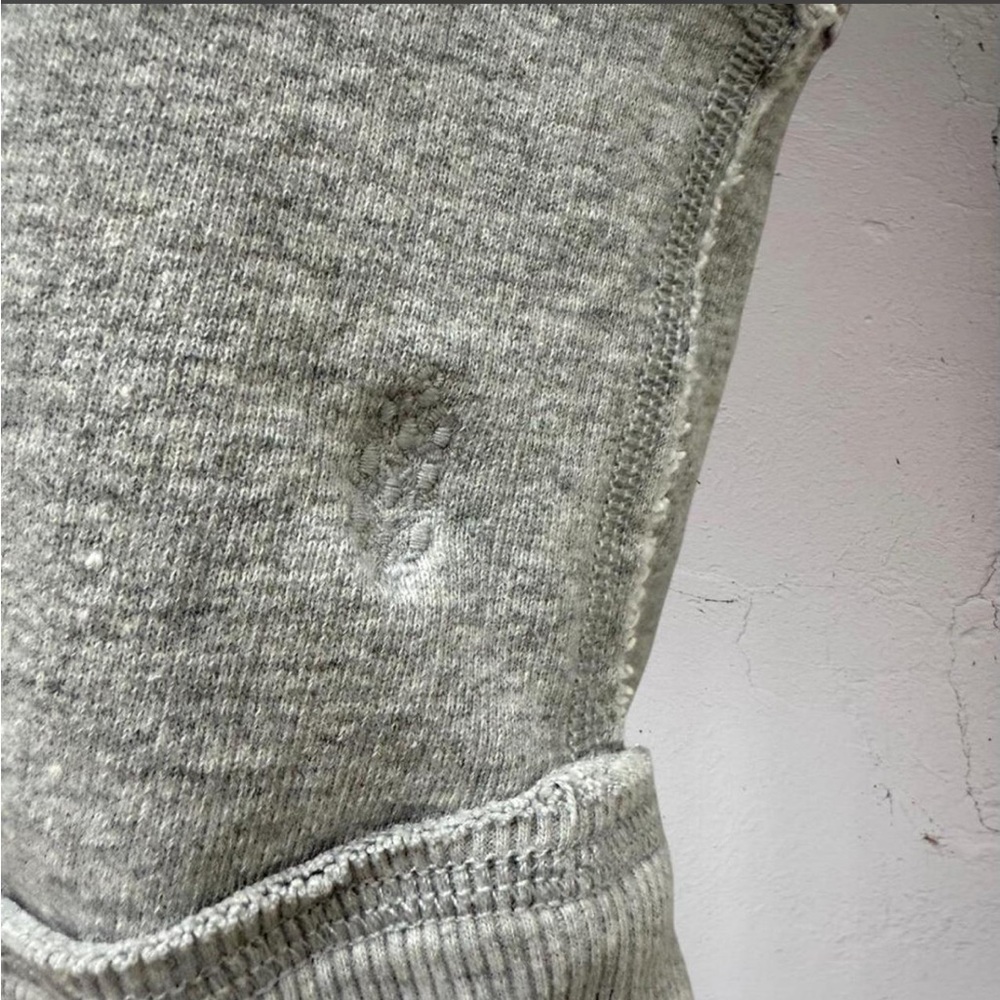 Free People Movement Sleeveless Hooded Crop Sweatshirt in Light Gray - Picture 3 of 8